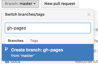 GitHub Pages 브랜치 생성